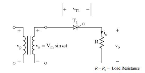 Circuit Diagram Of Single Phase Half Wave Controlled Rectifier Wiring