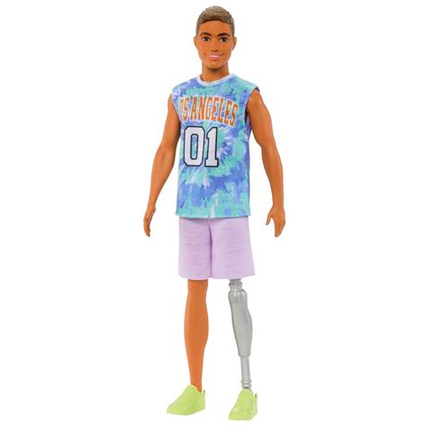Barbie Ken Fashionistas Puppe Mit Shirt Und Beinprothese Smyths