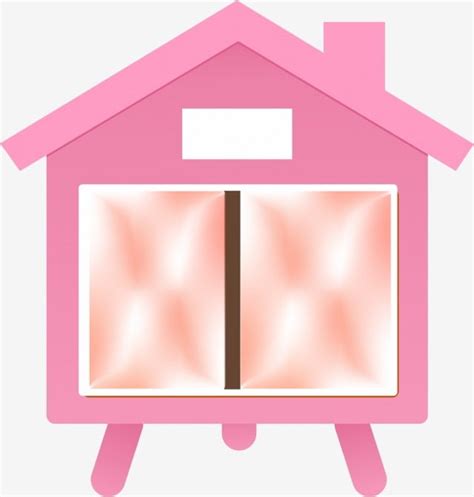 Pink Room Clipart Hd Png Pink Cartoon House Pink Palace Pink Little