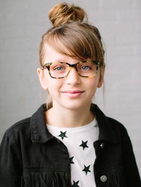 Elsie Tortoise Rectangular Girls Glasses By Jonas Paul Eyewear Girls