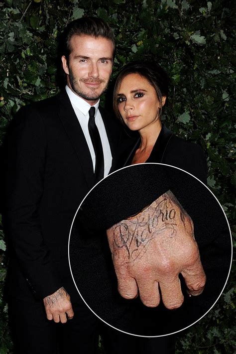 David Beckham Reveals New Victoria Tattoo Across His Right Hand