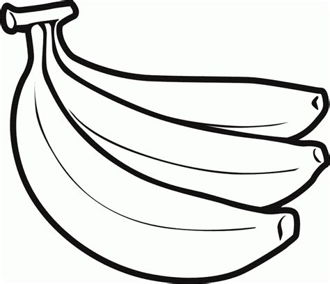 Banana Colouring Pages Clip Art Library