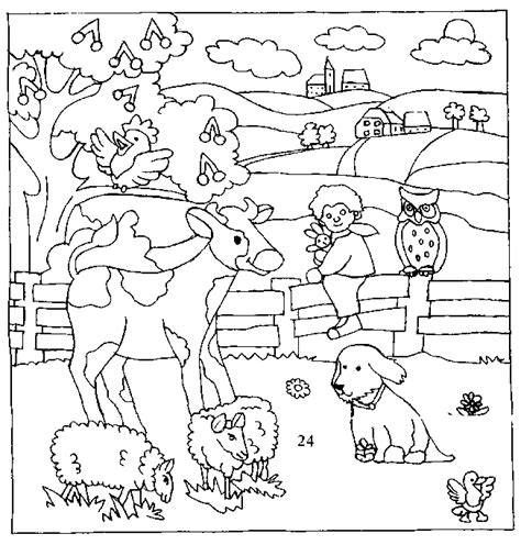 Farm Animals Animals Printable Coloring Pages