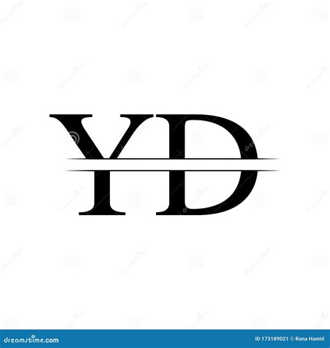 Initial Yd Logo Design Vector Template Creative Letter Yd Business