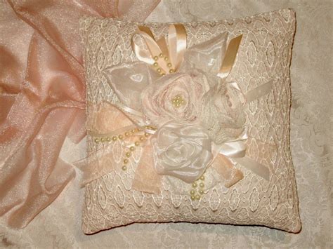 shabby chic 14 accent throw pillow peach and ivory lace etsy accent throw pillows ivory lace