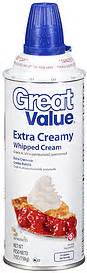 European labeling regulations specify the two ingredients must be cream and bacterial culture. Great Value Whipped Cream Extra Creamy 7.0 Oz Nutrition ...