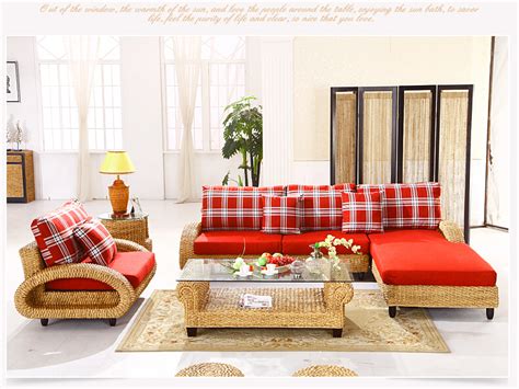 2016 New Design Fashion Leisure Handmade Indonesia Rattan Sofa Living