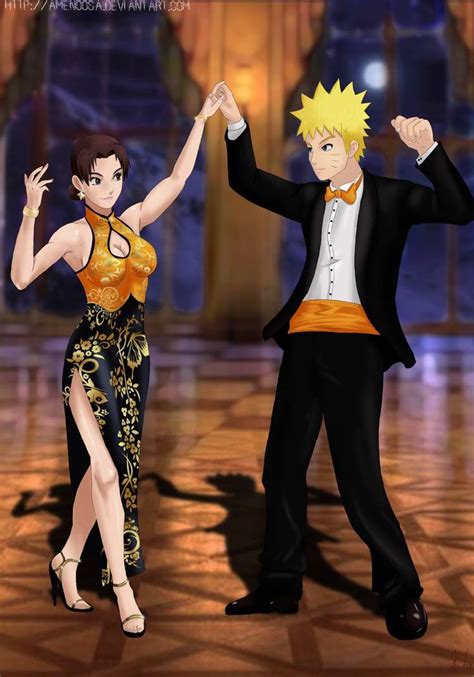 Commission Naruto X Tenten Dance By Amenoosa On Deviantart Naruto