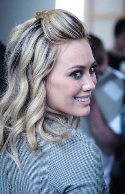 42 Trendy Hairstyles With Bangs Pulled Back Hair Styles Hilary Duff
