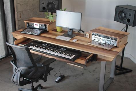 I finally pulled the trigger and bought a proper music studio desk. Monkwood SD61 Studio Desk for Audio / Video / Music / Film / Productio - MONKWOOD