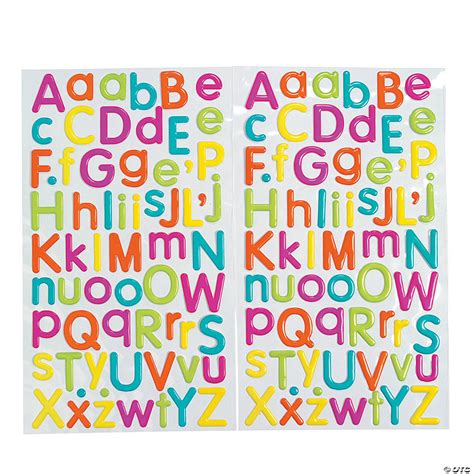 Colorful Alphabet Stickers Discontinued