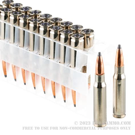20 Rounds Of Bulk 308 Win Ammo By Federal 150gr Nosler Partition
