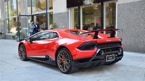 Carbon Fiber Rear Wing Spoiler Performante Fits The Oem Lamborghini