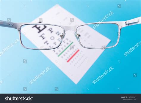 Handheld Glasses View Snellen Chart Blue Stock Photo Shutterstock
