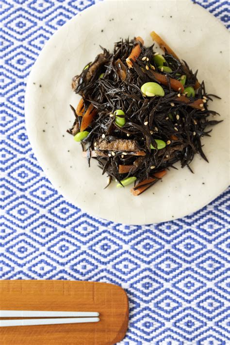 Hijiki Seaweed Salad Hijiki No Nimono — The Setouchi Cookbook