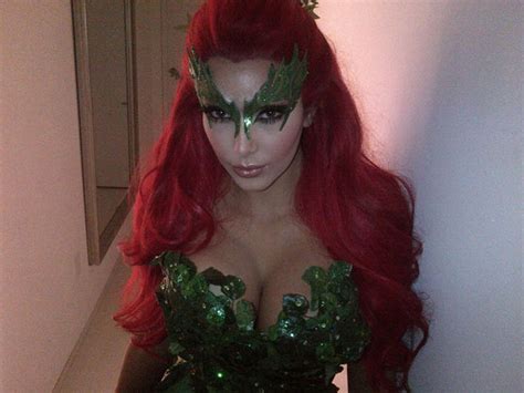 Kim Kardashian Sexes It Up As ‘batman And Robin Villain Poison Ivy For