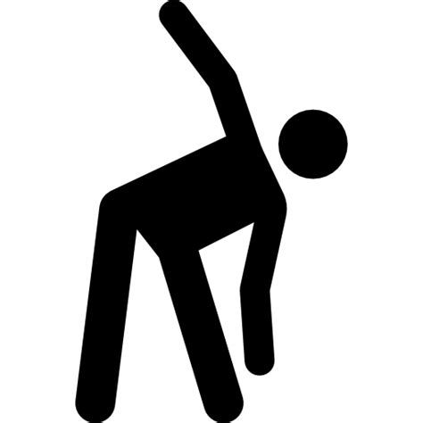 Fitness Exercise Gymnasium Stick Man Sports Stretching Gymnast Icon