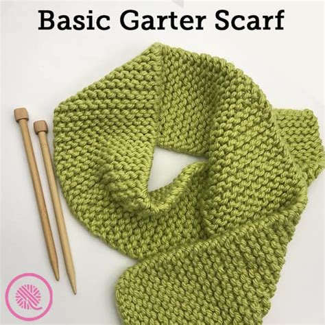 Make The Easiest Beginner Knitting Project Basic Garter Scarf