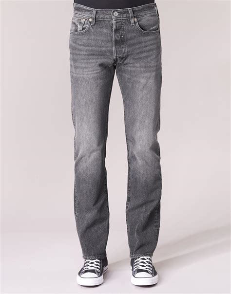 Levis Denim 501 Levis Original Fit Jeans In Grey Grey For Men Lyst