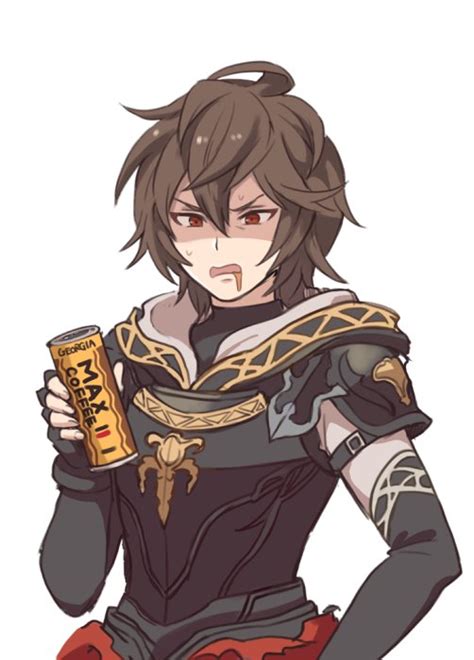 Safebooru Armor Botamochi Exwelder Brown Hair Can Coffee Disgust