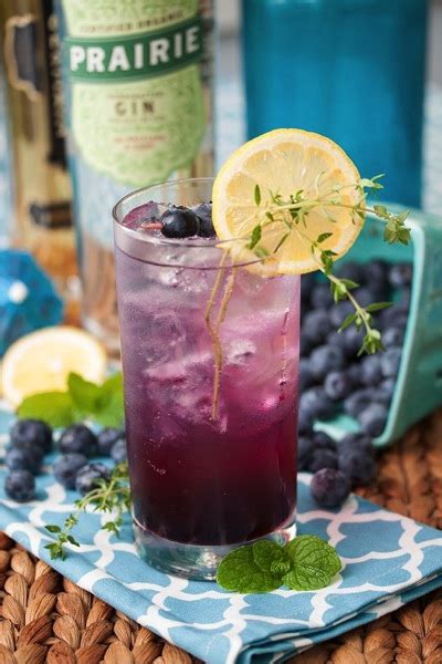 Noted Blueberry Thyme Gin Smash From Tide And Thyme Drink Recipe