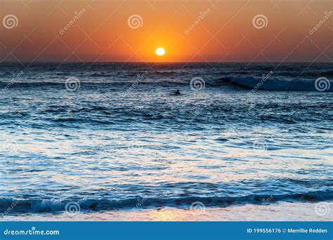 Clear Skies Sunrise Seascape Stock Photo Image Of Sunrise Beach