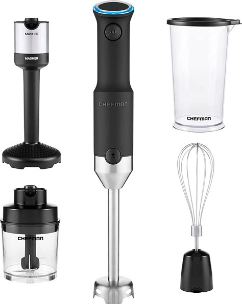 Buy Chefman Cordless Portable Immersion Blender 5 In 1 Blender Set Ice