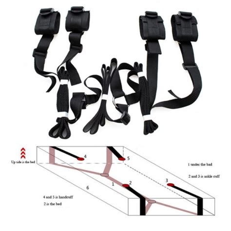 Sex Sm Product Bed Jam Straps Handcuffs Binding Restraint Kit