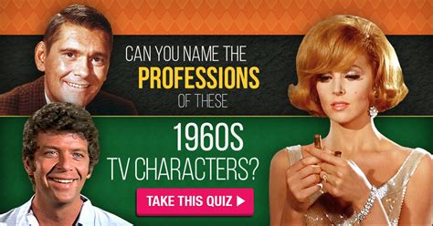 Can You Name The Professions Of These 1960s Tv Characters Quiz