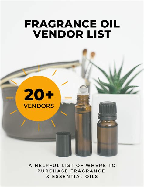 Fragrance Oil Vendor List Butter Depot