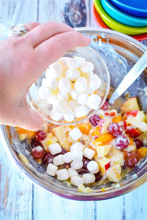 Easy Fruit Salad With Marshmallows Recipe • Midgetmomma