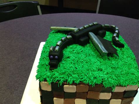 Minecraft Ender Dragon Minecraft Birthday Cake Minecraft Cake Dragon Cake
