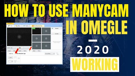 How To Set Up Manycam In Omegle 2019 Working Youtube