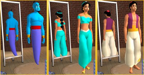Mod The Sims Jasmine Aladdin And Genie From Disneys
