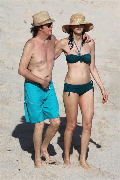Sir Paul Mccartney And Wife Nancy Shevell Show Off Their Beach Bods In St