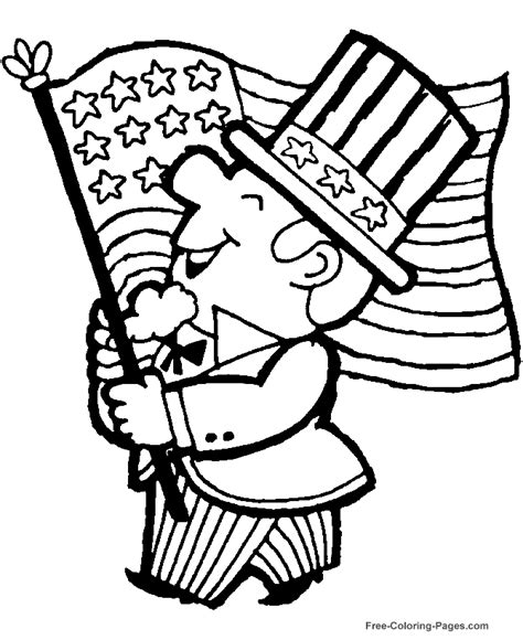 Celebrate independence day or memorial day, or teach your children about the rich and wonderful history of the united states with our free coloring pages. United States Flag coloring page