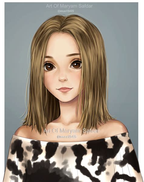 Peoples Portraits By Mari945 Digital Art Girl Anime Art Girl Art Girl