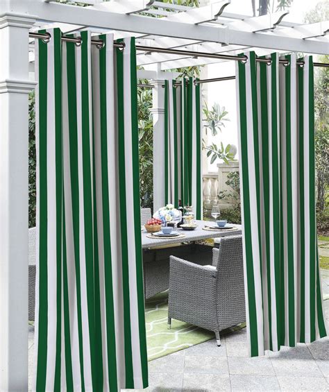 Indooroutdoor Décor Coastal Stripe 2pk Curtains Walmart Canada