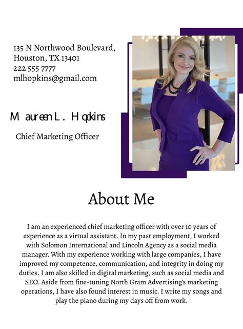 Professional Self Introduction Template Download In Png 