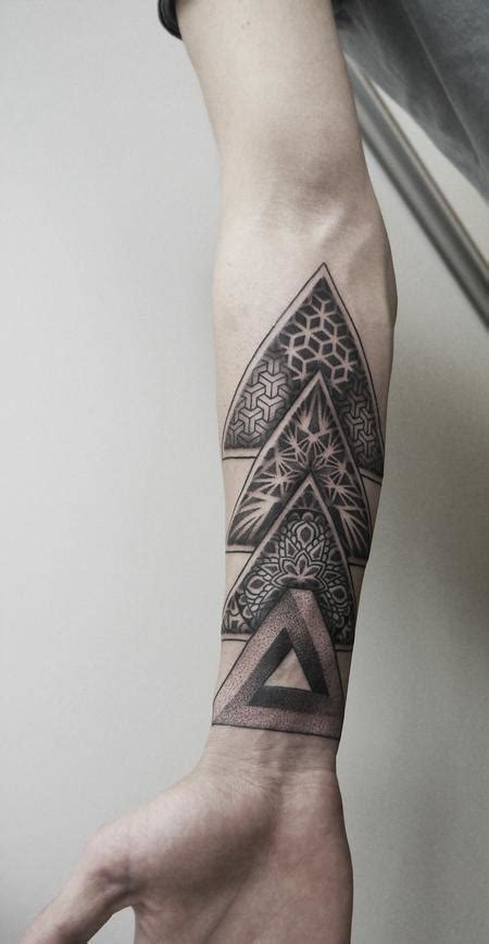 Dotwork Geometric Forearm Tattoo By Obi Tattoonow