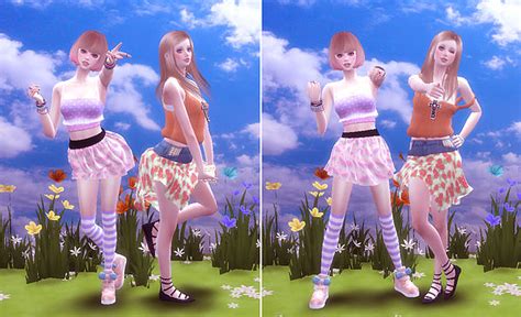 Combination Pose 18 At A Luckyday Sims 4 Updates