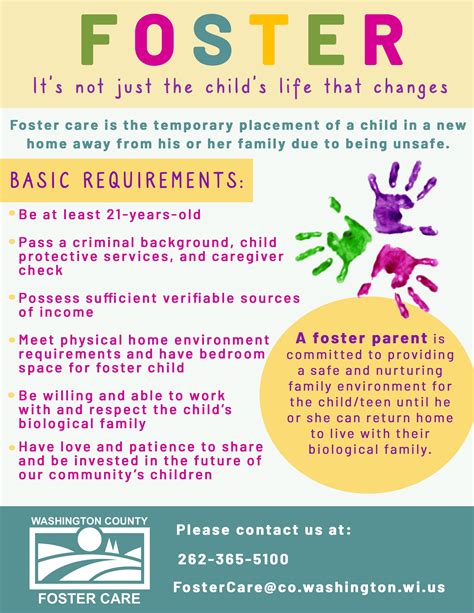 Becoming A Foster Parent Washington County Wi
