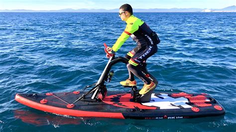 Red Shark Bikes Surf Fitness Inflatable Bike Paddleboard Lets You Pedal