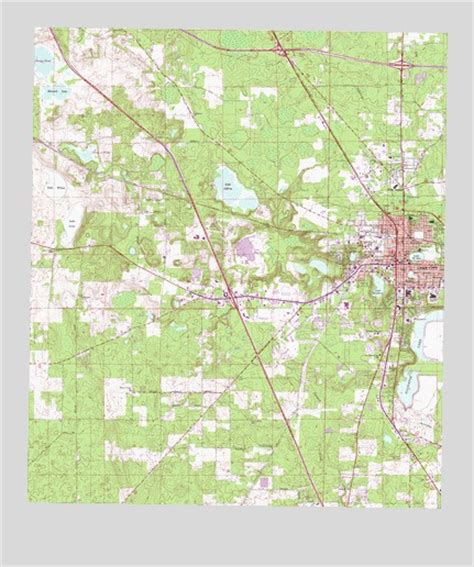 Lake City West Fl Topographic Map Topoquest