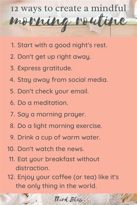 12 Ways To Create A Mindful Morning Routine In 2022 Easy Morning Routine Morning Routine