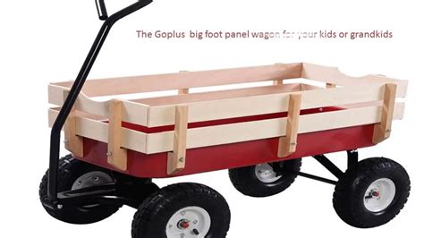 The Goplus Big Foot Panel Wagon For Your Kids Or Grandkids Youtube