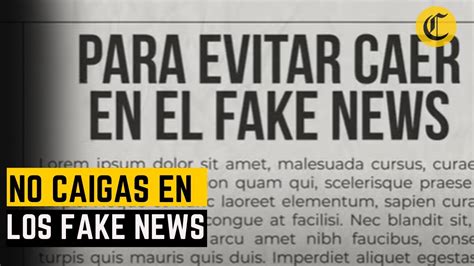 10 Claves Para No Caer En El Fake News El Comercio VideosEC YouTube