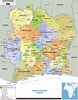 Grande político y administrativo mapa de Costa de Marfil con carreteras ...
