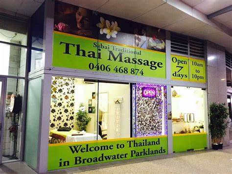 Sabai Traditional Thai Massage Broadwater Parklands Southport Lo