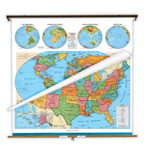 Roller Maps World Political School Classroom Map Images